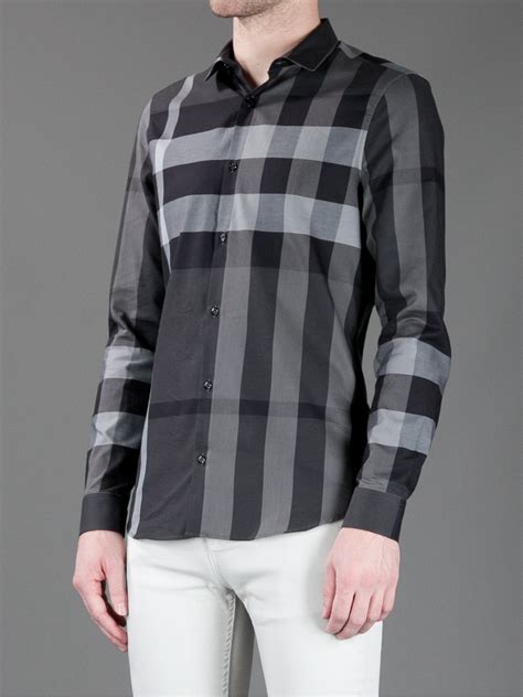 gray burberry shirt|Burberry oversized shirts.